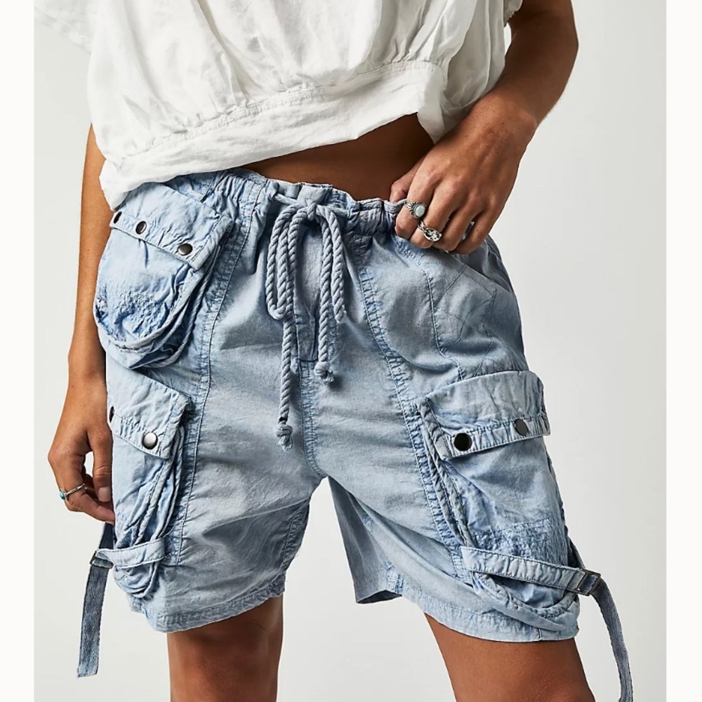 FP Movement by Free People Light Blue Cargo Shorts
